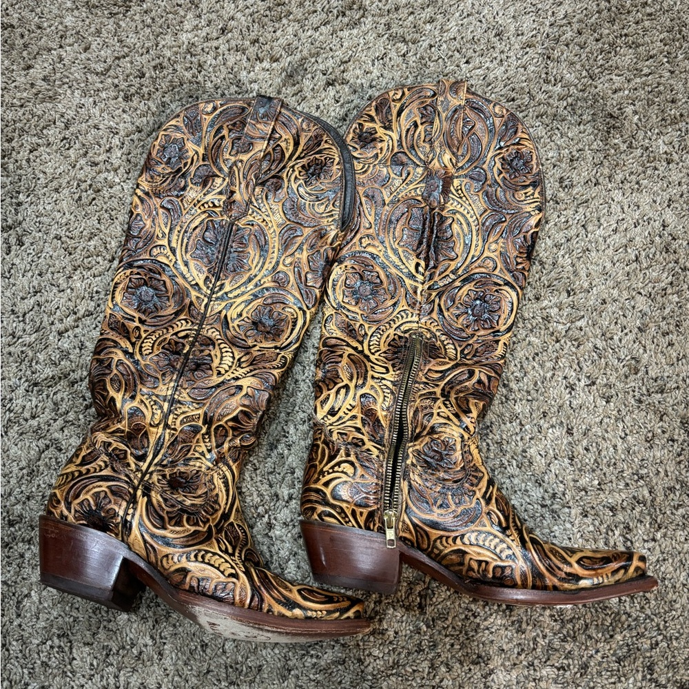 Rockem tooled boots
